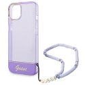 GUESS IPHONE 14 TRANSLUCENT PEARL STRAP GUHCP14SHGCOHU FIOLET/PURPLE