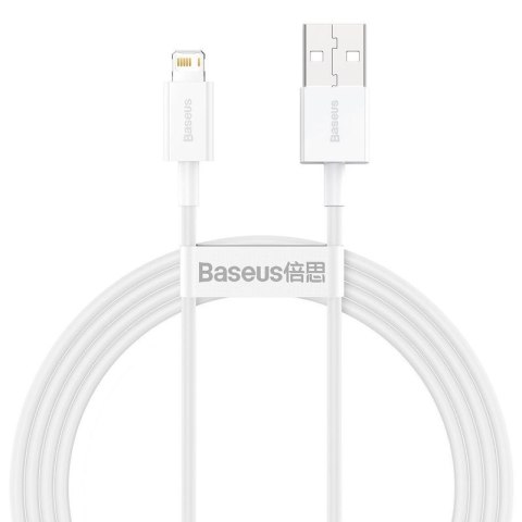 KABEL BASEUS SUPERIOR USB-LIGHTNING 2.4A 1.5M BIAŁY/WHITE