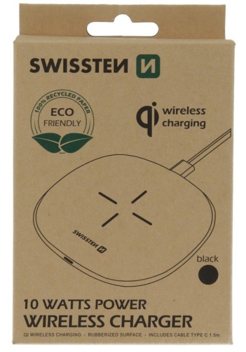 ŁAD BEZPRZEWODOWA SWISSTEN 10W BLACK ECO PACK