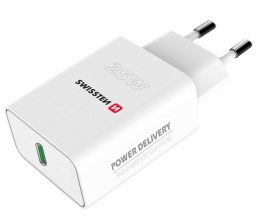 ŁAD SWISSTEN PD 25W WHITE FOR IPHONE & SAMSUNG ECO PACK