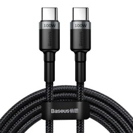 KABEL BASEUS CAFULE USB-C/USB-C QC 3.0 PD 2.0 100W 5A 2M GREY/BLACK