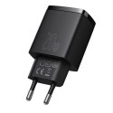 ŁAD SIEC BASEUS COMPACT QC USB-USB-C 20W CZARNA/BLACK