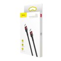 KABEL BASEUS CAFULE PD2.0 60W TYPE-C/C (20V 3A) 2M RED/BLACK, POWER DELIVERY