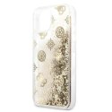 GUESS IPHONE 13 MINI PEONY LIQUID GLITTER GUHCP13SLGPEGO GOLD/ZŁOTY