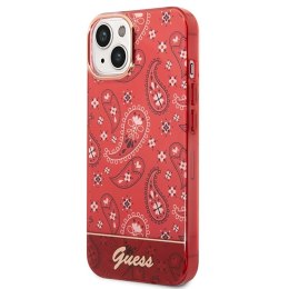 GUESS IPHONE 14 BANDANA PAISLEY GUHCP14SHGBNHR CZERWONY/RED