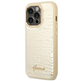 GUESS IPHONE 14 PRO CROCO COLLECTION GUHCP14LHGCRHD ZŁOTY/GOLD