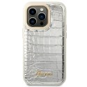 GUESS IPHONE 14 PRO CROCO COLLECTION GUHCP14LHGCRHS SREBRNY/SILVER