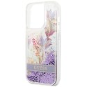 GUESS IPHONE 14 PRO FLOWER LIQUID GLITTER GUHCP14LLFLSU FIOLET/PURPLE