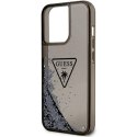 GUESS IPHONE 14 PRO LIQUID GLITTER TRIANGLE LOGO GUHCP14LLFCTPK BLACK