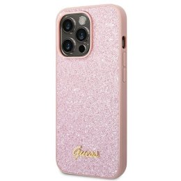 GUESS IPHONE 14 PRO MAX GLITTER FLAKES GUHCP14XHGGSHP RÓŻOWY/PINK