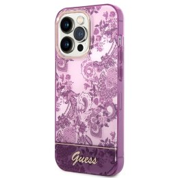 GUESS IPHONE 14 PRO PORCELAIN COLLECTION GUHCP14LHGPLHF FUCHSIA