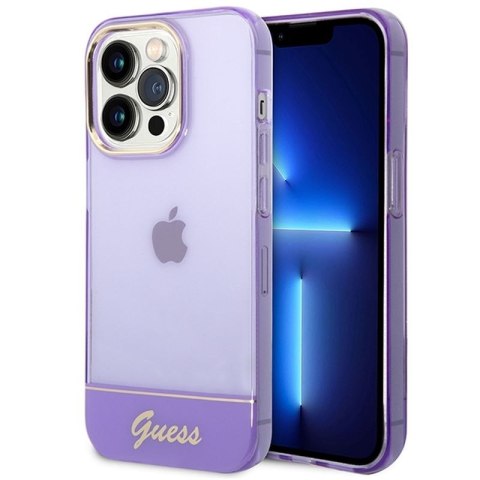 GUESS IPHONE 14 PRO TRANSLUCENT GUHCP14LHGCOU FIOLET/PURPLE