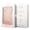 GUESS IPHONE 14 TRANSLUCENT PEARL STRAP GUHCP14SHGCOHP RÓŻOWY/PINK