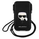 KARL LAGERFELD TOREBKA NA TELEFON 6,7 SAFFIANO IKONIK KARLS KLHCP12LOPHKHK