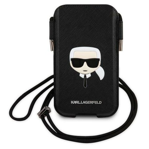 KARL LAGERFELD TOREBKA NA TELEFON 6,7 SAFFIANO IKONIK KARLS KLHCP12LOPHKHK