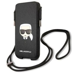 KARL LAGERFELD TOREBKA NA TELEFON 6,7 SAFFIANO IKONIK KARLS KLHCP12LOPHKHK