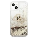 GUESS IPHONE 13 MINI BIG LIQUID GLITTER GUHCP13SLG4GGO ZŁOTY/GOLD