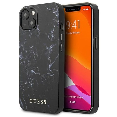 GUESS IPHONE 13 MINI MARBLE GUHCP13SPCUMABK CZARNY/BLACK