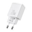 ŁAD SIEC BASEUS COMPACT QC USB-USB-C 20W BIAŁA/WHITE