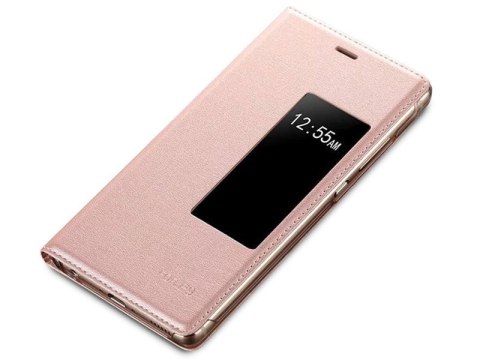 Etui flip s-view cover do Huawei P9 Różowe