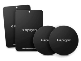 Spigen Kuel Metal Plates 4x Mocne blaszki do uchwytów Black