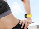 Gumowy Uniwersalny pasek sportowy Alogy soft band do smartwatcha 20mm Żółty