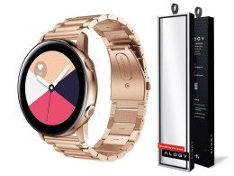 Bransoleta Stainless Steel Alogy stal nierdzewna do smartwatcha 20mm Różowe złoto
