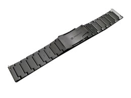 Bransoleta Steel Simple pasek Alogy stal nierdzewna do smartwatcha 20mm Czarna