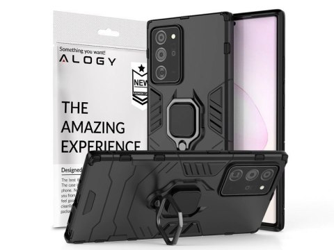 Etui Alogy Stand Ring Armor do Samsung Galaxy Note 20 Ultra czarne