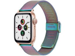 Bransoleta Milanese pasek Alogy do Apple Watch 42/44/45mm Wielokolorowa