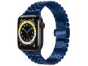 Bransoleta pasek Alogy Steel Strap do Apple Watch 42/44/45mm Niebieski
