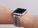 Bransoleta pasek Alogy Steel Strap do Apple Watch 42/44/45mm Srebrny