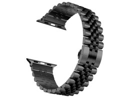 Bransoleta pasek Alogy Steel strap do Apple Watch 42/44/45/49mm Czarna