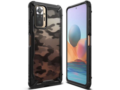 Etui Ringke Fusion X do Xiaomi Redmi Note 10 Pro Camo Moro Black