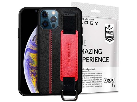 Etui obudowa Alogy Leather Case do Apple iPhone 12 Pro Max 6.5 Czarne