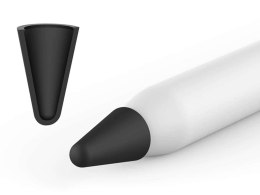 Silikonowa końcówka x8 Alogy nakładka do Apple Pencil 1/2 Czarne