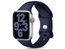 Sportowy pasek Alogy gumowy do Apple Watch 42/44/45mm Granatowy