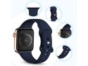 Sportowy pasek Alogy gumowy do Apple Watch 42/44/45mm Granatowy