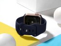 Sportowy pasek Alogy gumowy do Apple Watch 42/44/45mm Granatowy