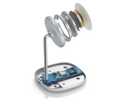 Stojak magnetyczny Baseus MagSafe z ładowarką indukcyjną do iPhone 12 Biały