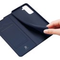 Etui ochronne z klapką Dux Ducis Skin Pro skórzane do Samsung Galaxy S21 Plus 5G Granatowe