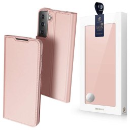 Etui ochronne z klapką Dux Ducis skórzane do Samsung Galaxy S21 5G Różowe