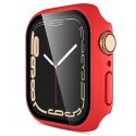 Obudowa Alogy 2w1 nakładka + szkło do Apple Watch 7 41mm Czerwona