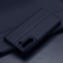 Etui ochronne z klapką Dux Ducis Skin Pro skórzane do Samsung Galaxy S21 FE Granatowe