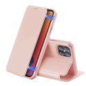 Etui ochronne z klapką Dux Ducis Skin X skórzane do Apple iPhone 12 Pro Max Różowe