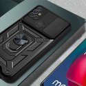 Etui z osłoną aparatu Alogy Camshield Stand Ring do Motorola Moto G10/ G20/ G30 czarne