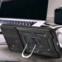 Etui z osłoną aparatu Alogy Camshield Stand Ring do Motorola Moto G10/ G20/ G30 czarne