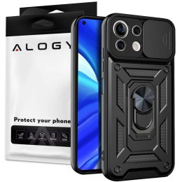 Etui z osłoną aparatu Alogy Camshield Stand Ring do Xiaomi Mi 11 Lite 4G/ 5G czarne