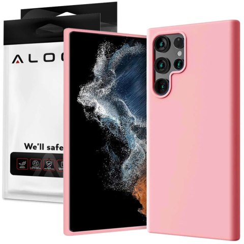 Etui ochronne do telefonu Alogy Thin Soft Case do Samsung Galaxy S22 Ultra Różowe