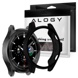 Etui silikonowe nakładka z folią ochronną na ekran Alogy do Huawei Watch GT 2 46mm Czarne